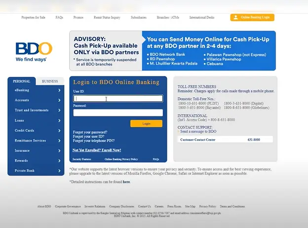 BDO To BPI Transfer Funds From BDO To BPI In 2023   2 Login 2.webp