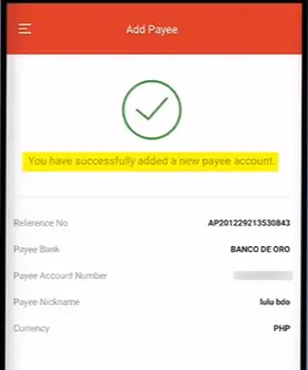 Successfully Transfer Money From Chinabank to BDO