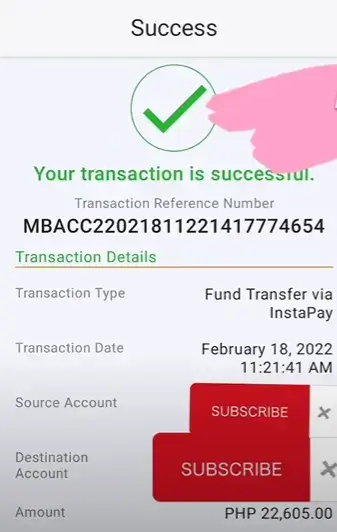 Successfully transfer money from landbank to BDO