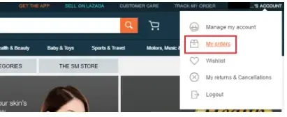 Steps to cancel the order in lazada