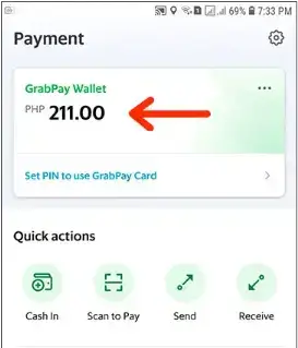 Access your Grabpay App