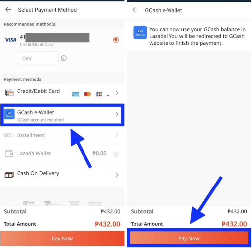 Click on wallet in Lazada App