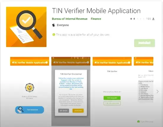 BIR Mobile TIN Verifier App