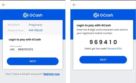 Sign into your GCash account