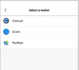 Select Gcash from Grabpay