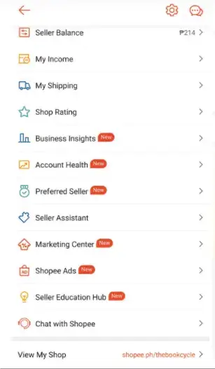 Set up your shop profile shopee