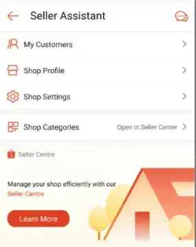 Set up your shop profile shopee