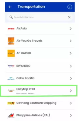 How to Load EasyTrip using GCash