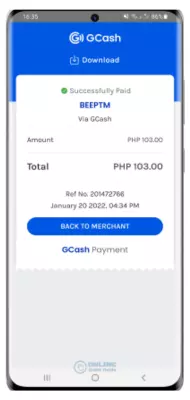 Load beep using Gcash