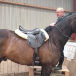 English jump saddle