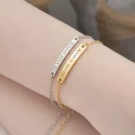 Personalized name bracelets