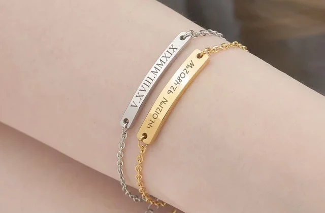 Personalized name bracelets