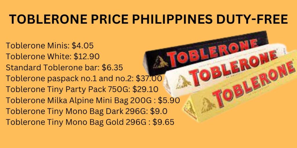 Toblerone Price Philippines Duty-Free